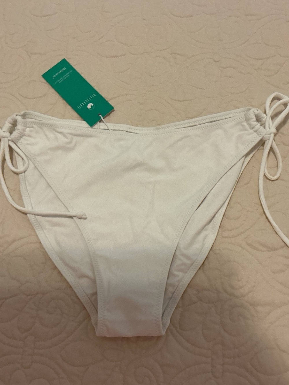 Bellecarrie Women's Tie Side Bikini Bottoms Low Rise String Bathing Suits, Large